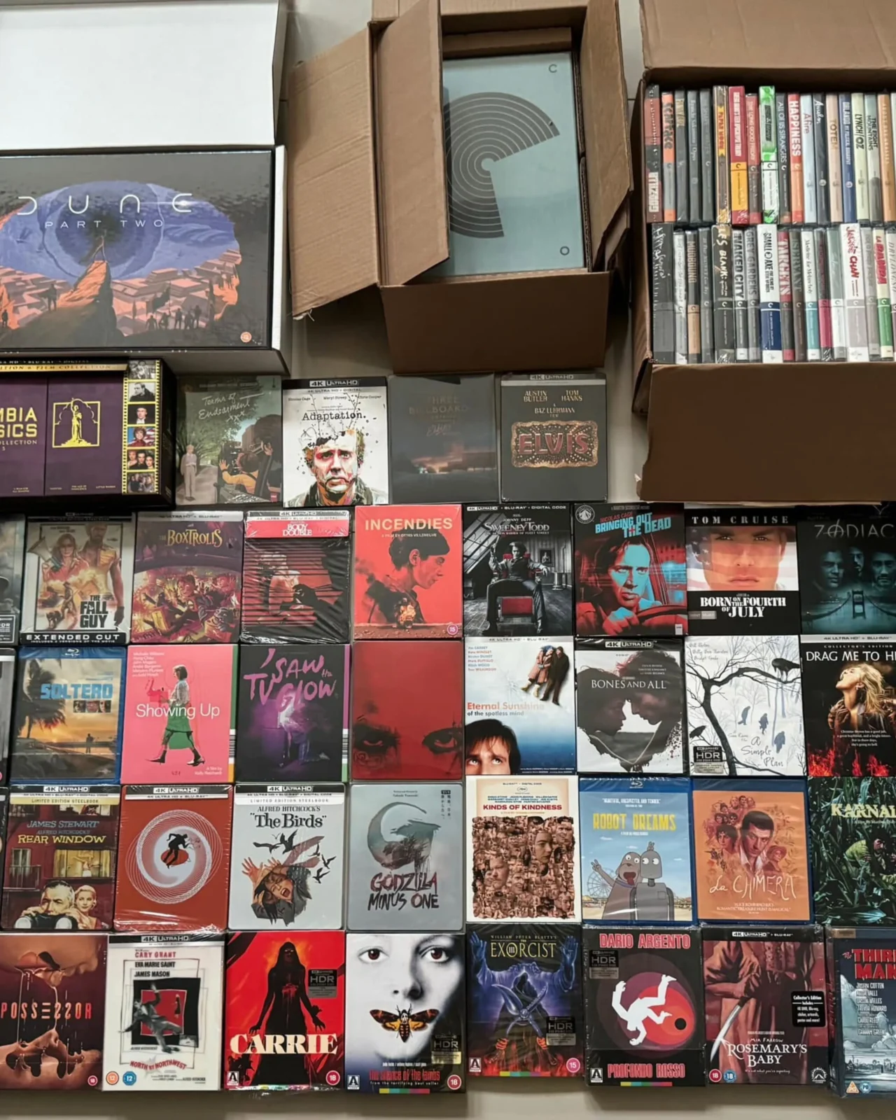One of John Villanueva's massive blu-ray hauls - The Return of Physical Media
