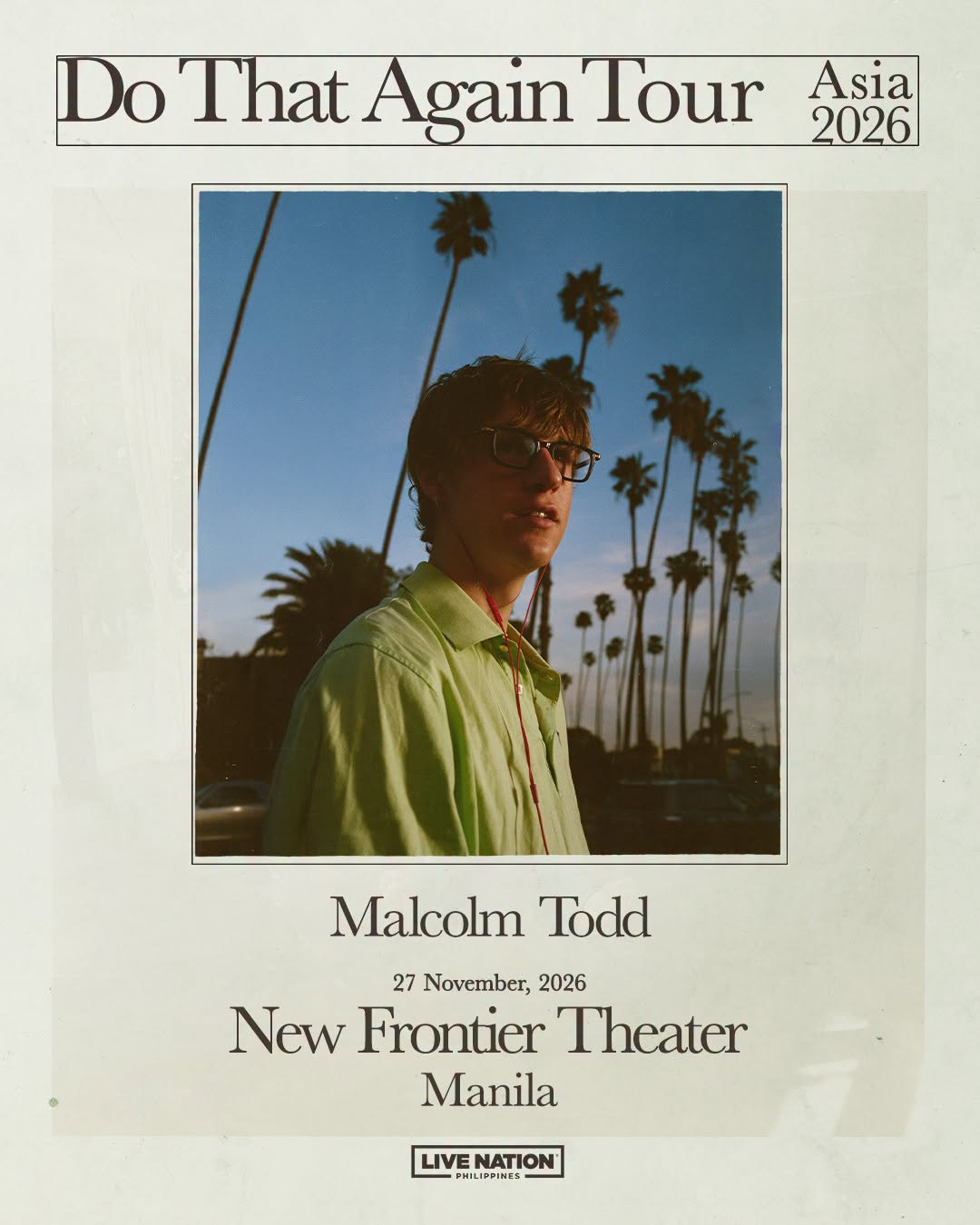 Malcolm Todd - Photo courtesy of Live Nation Philippines