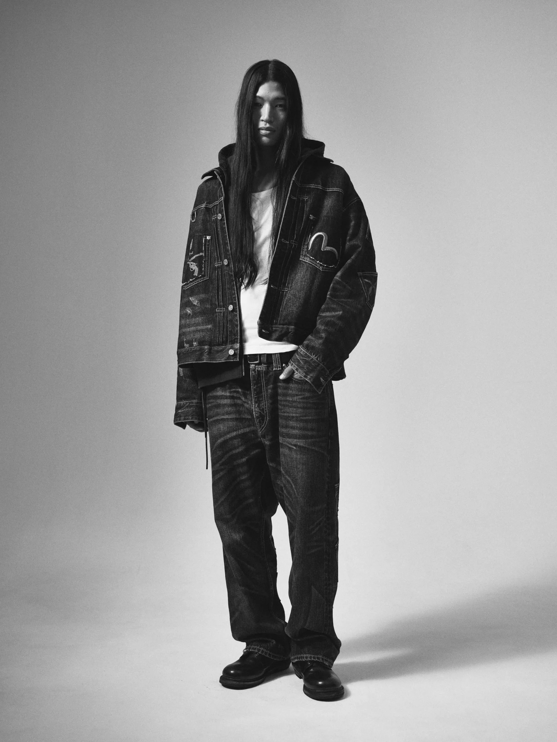 Collab Alert: Black Is the New Blue for EVISU, Mastermind JAPAN, and Roarguns