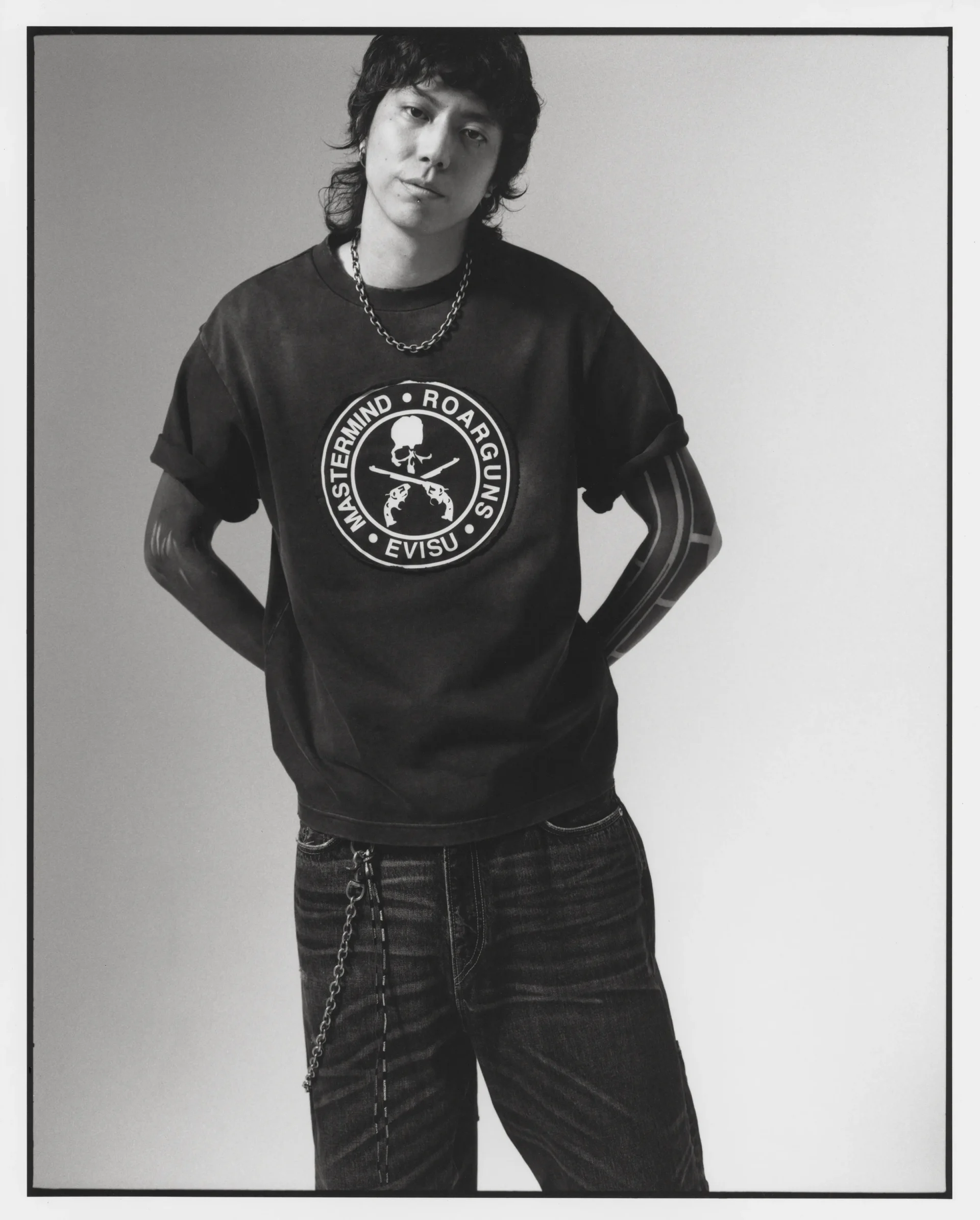 Collab Alert: Black Is the New Blue for EVISU, Mastermind JAPAN, and Roarguns